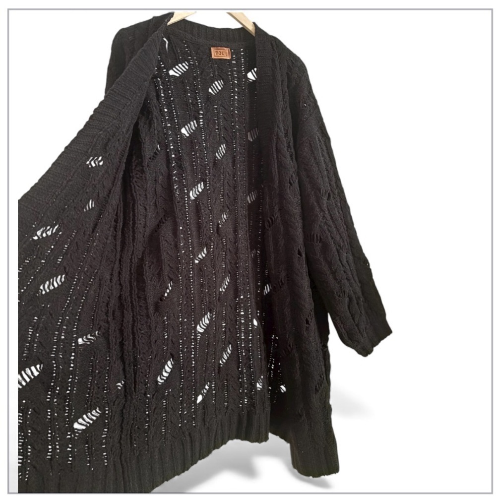 POL Chenille Open Knit Cardigan NWOT